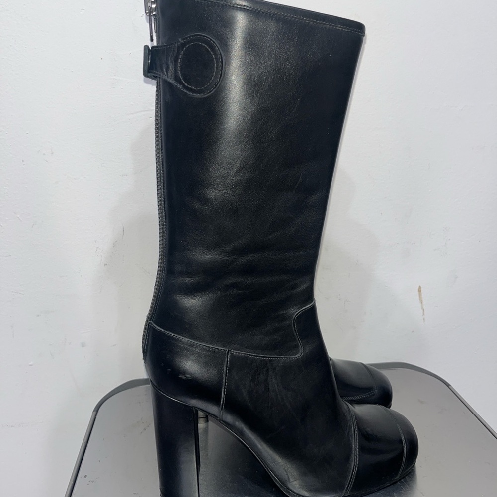 Acne Studios leather knee high boots - Picture 2 of 7